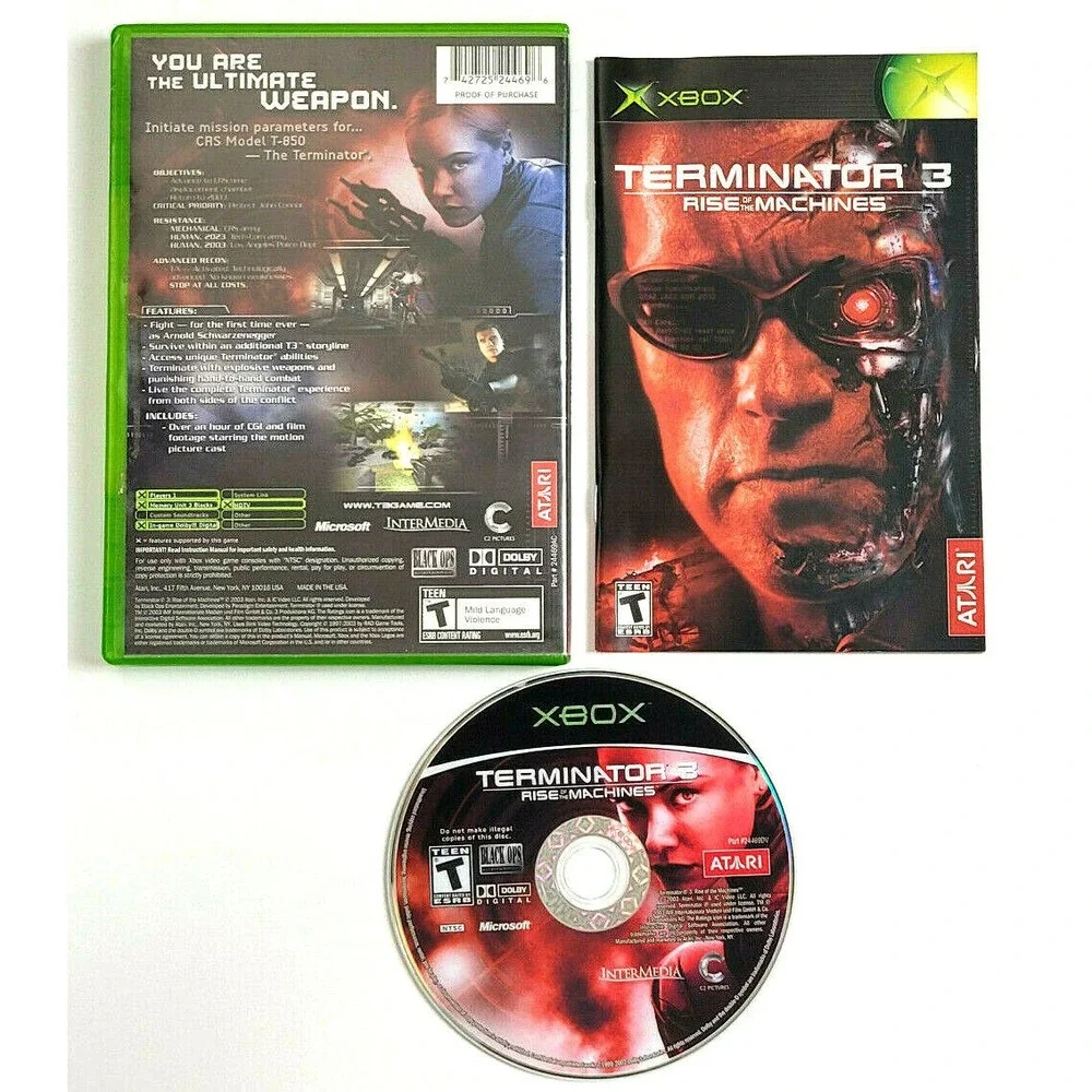 TERMINATOR 3:‎ RISE OF THE MACHINES - XBOX - COMPLETE!